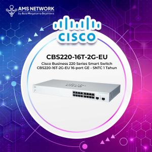 CISCO 220 Series Smart Switch CBS220-16T-2G / CISCO CBS220-16T-2G + SMARTNET 1 TAHUN